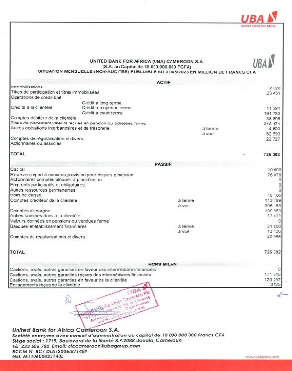 SITUATION MENSUELLE PUBLIABLE MAY 2023